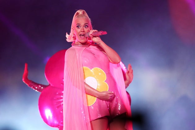 Katy Perry performs during a concert following the ICC Women's T20 Cricket World Cup Final between India and Australia at the Melbourne Cricket Ground on March 08, 2020 in Melbourne, Australia.