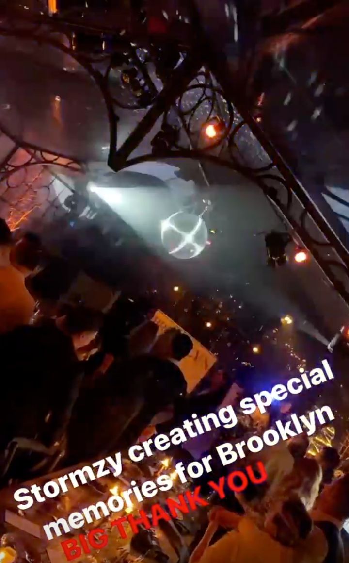 Stormzy also performed at Brooklyn Beckham's 21 birthday