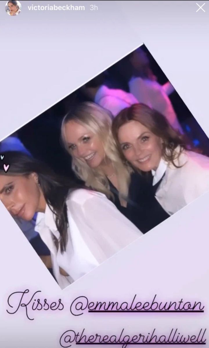 Victoria with Emma Bunton and Geri Horner