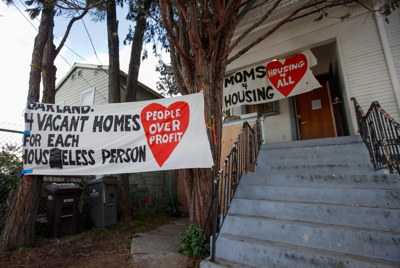 The Magnolia Street house that was occupied by Dominique Walker and other Moms 4 Housing members until January 2020.