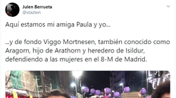 Esta es una de las fotos más difundidas de la manifestación del