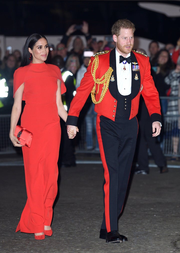 Meghan and Harry attend the Mountbatten Festival of Music at Royal Albert Hall on March 7, in London.