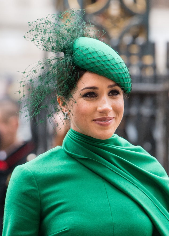 The Duchess of Sussex attends the Commonwealth Day Service on Monday.