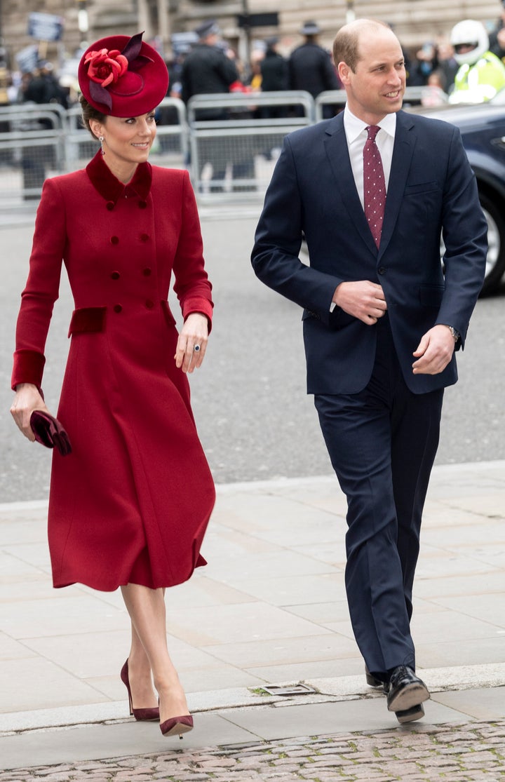 The Duke and Duchess of Cambridge attend the Commonwealth Day Service on Monday, March 9, 2020.