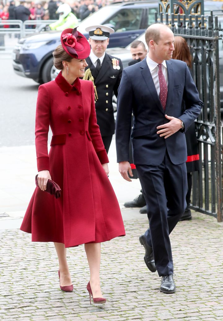 The Duke and Duchess of Cambridge attend the Commonwealth Day Service 2020 at Westminster Abbey on March 9, 2020, in London.