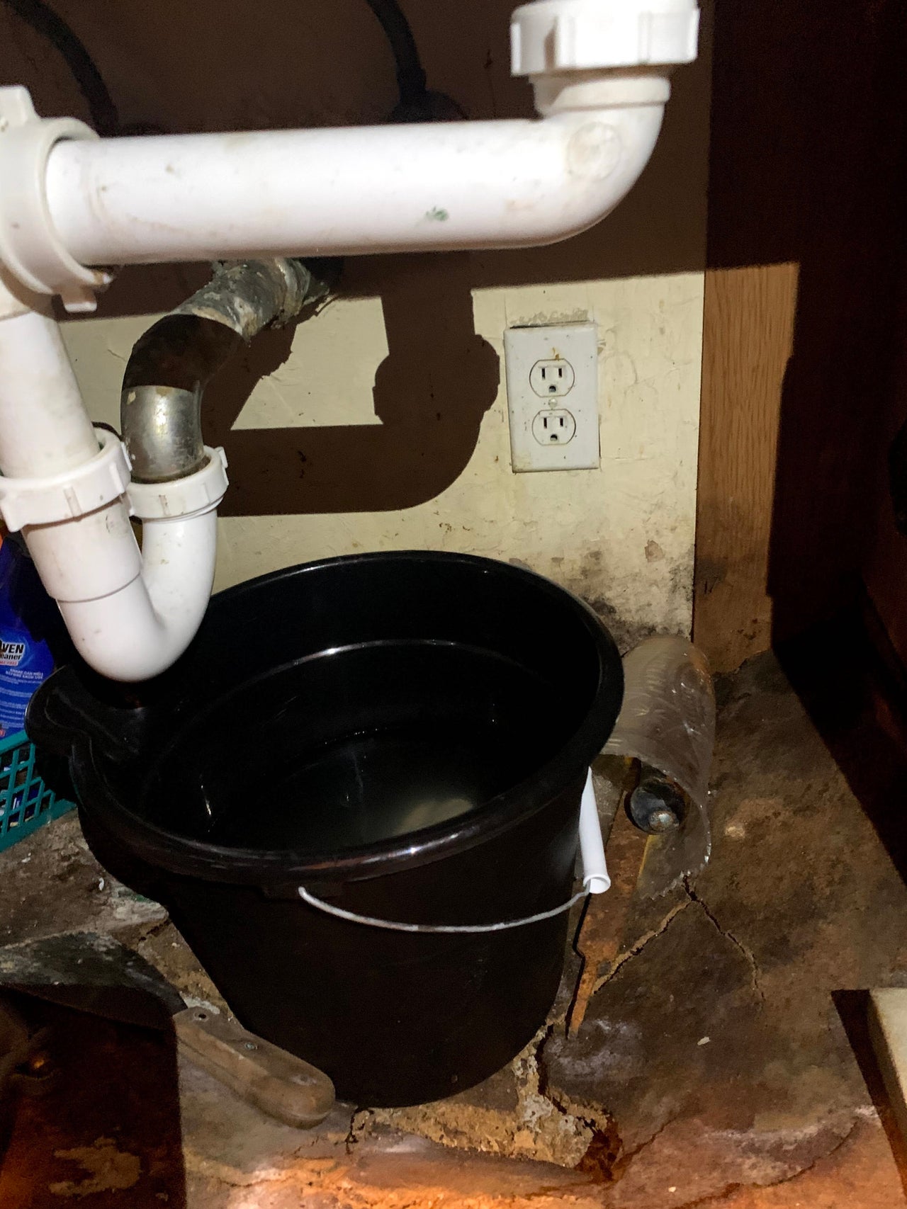 Cracked tiles and a leaking sink in one 29th Avenue apartment.