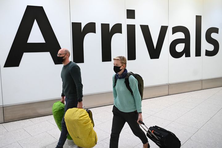 There have been complaints made online about a number of airports in England after passengers were reportedly allowed to walk into the country with little or no checks made. 