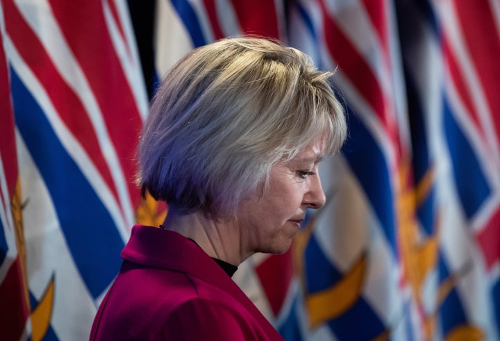 Provincial health officer Dr. Bonnie Henry during a news conference about coronavirus, in Vancouver, on March 6, 2020.
