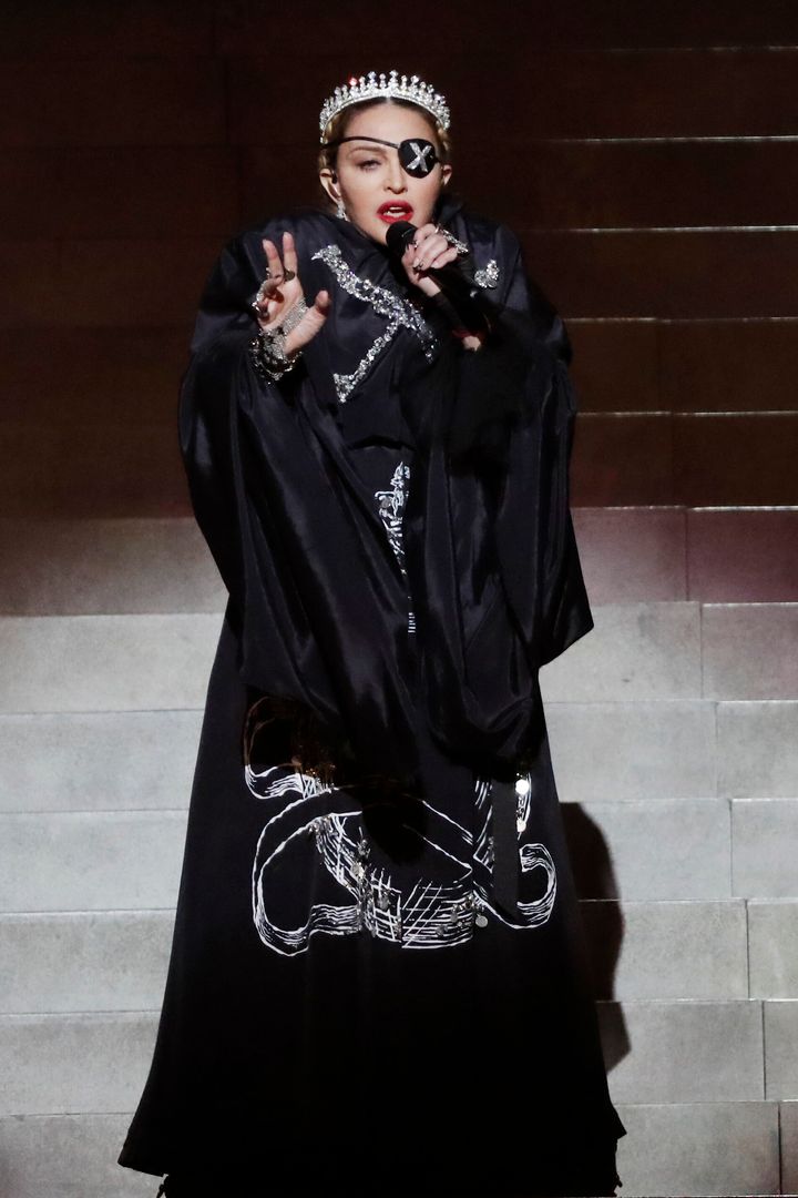 Madonna performing at Eurovision last year