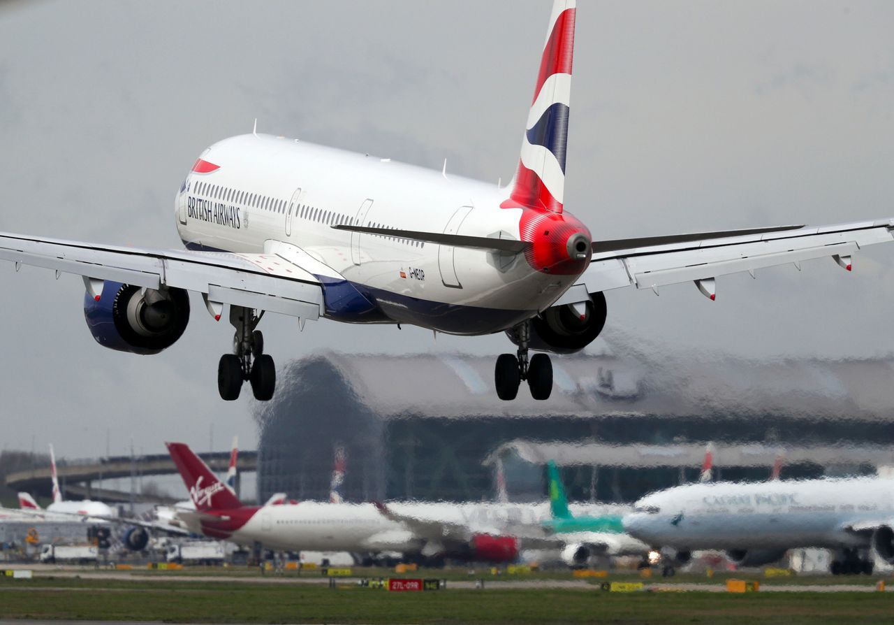 BA grounded all flights to and from Italy on Tuesday
