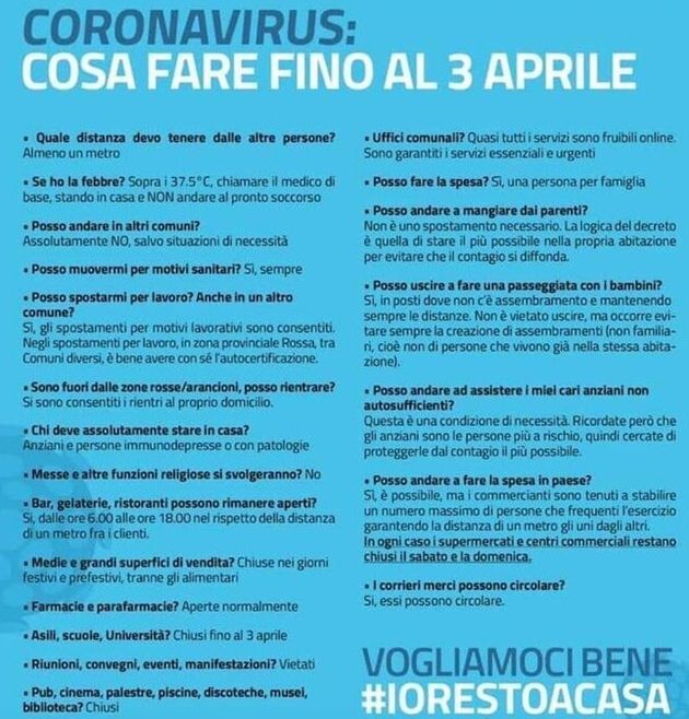 Vademecum - Cosa fare fino al 3