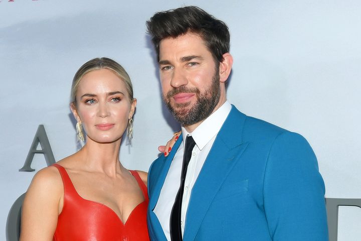 Emily Blunt and John Krasinski attend the "A Quiet Place Part II" world premiere at Rose Theater, Jazz at Lincoln Center on March 8, 2020, in New York City. 