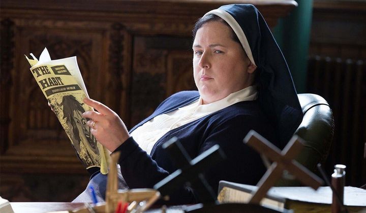 Siobhan plays Sister Michael in the hit Channel 4 comedy series.