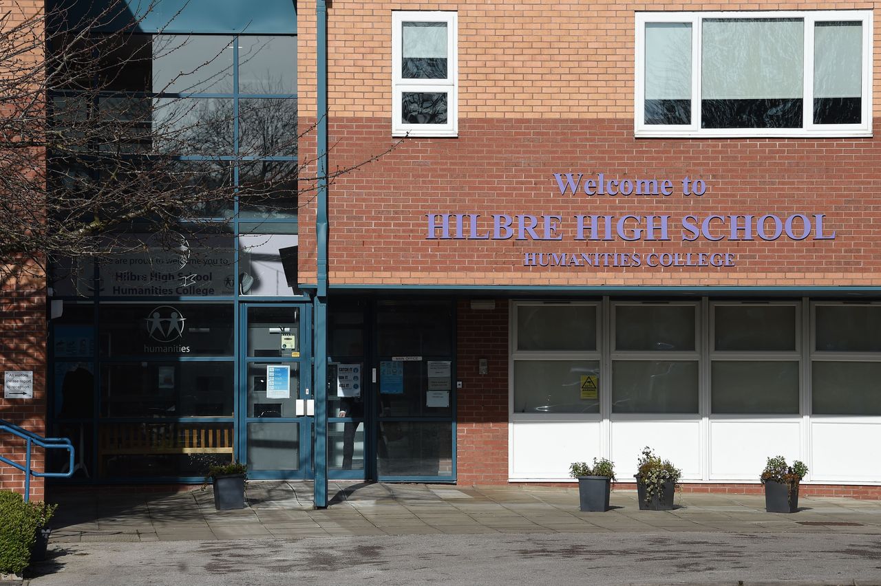 Hilbre High School in West Kirby, Wirral, was closed to undertake deep cleaning after a parent of a student tested positive for novel coronavirus 