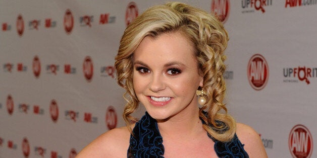 LAS VEGAS, NV - JANUARY 21: Adult film actress and show host Bree Olson arrives at the 29th annual Adult Video News Awards Show at the Hard Rock Hotel & Casino January 21, 2012 in Las Vegas, Nevada. (Photo by Ethan Miller/Getty Images)