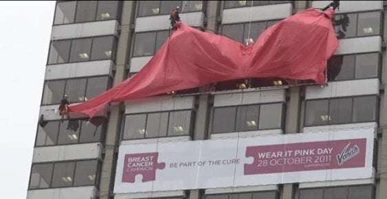 World Record Bra. Biggest, Largest & Very Pink Bra