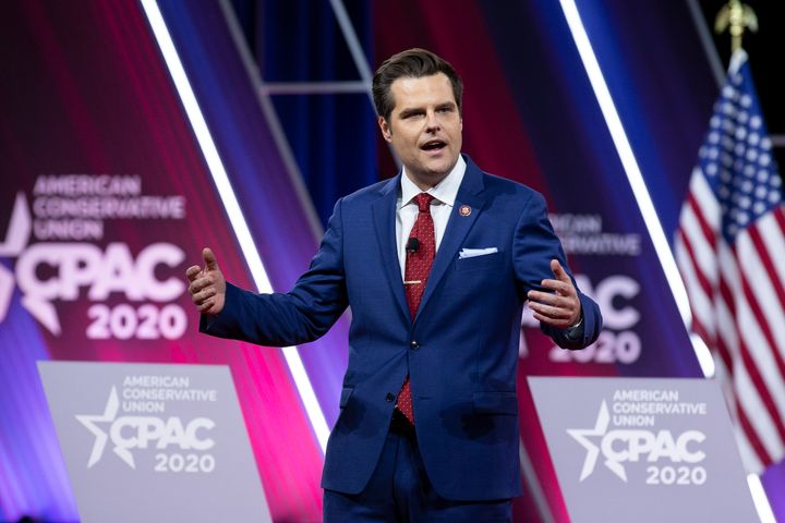 Rep. Matt Gaetz came in contact with an infected person while attending the Conservative Political Action Conference in Maryland last month.