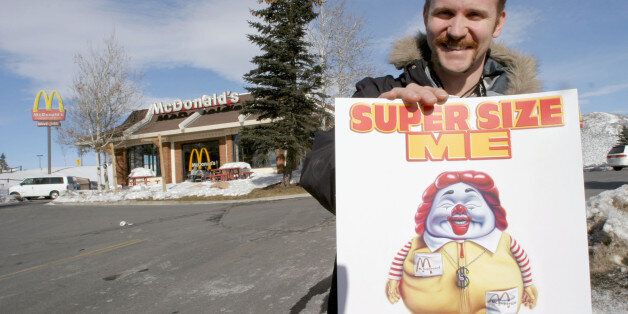 Morgan Spurlock, director of 'Super Size Me' during 2004 Sundance Film Festival - 'Supersize Me' people portraits in Park City, Utah, United States. (Photo by Randall Michelson/WireImage)