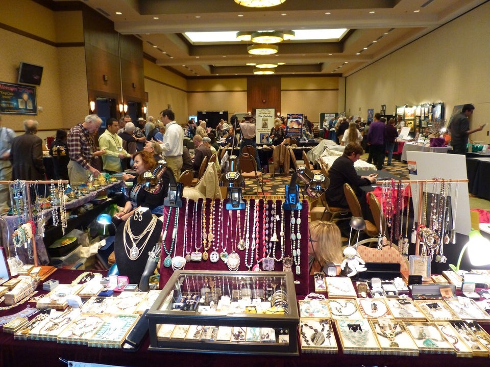 Merchandise vendor room at the UFO Congress.