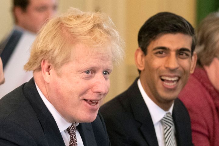 Boris Johnson and new chancellor Rishi Sunak.