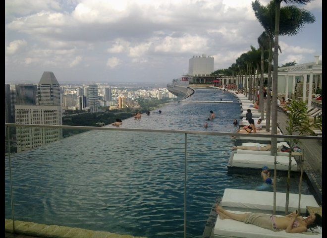 Sands SkyPark Infinity Pool at Marina Bay Sands Hotel, Singapore