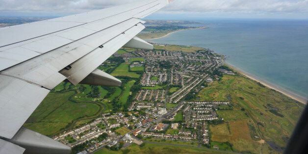 Close to landing in Dublin.