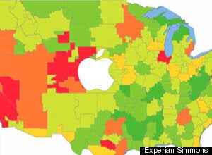 Apple Store USA Map - Red Lion Data