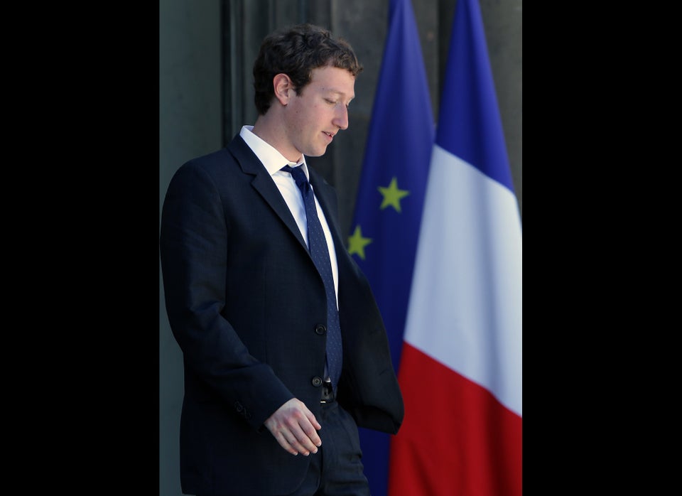 Zuckerberg At The Elysee Palace