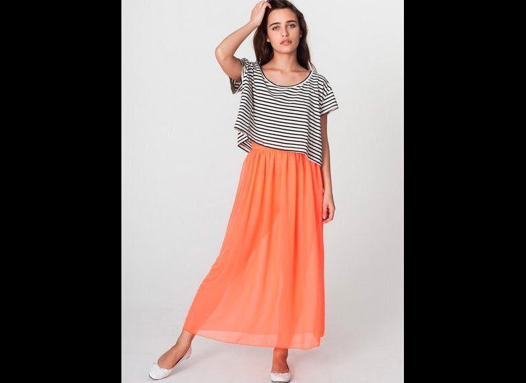 American Apparel Chiffon Full Length Skirt, $46