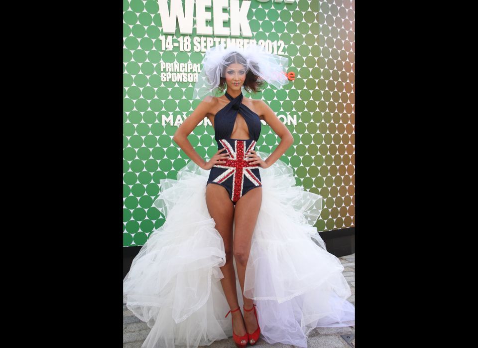 960px x 698px - Micaela Schaefer Is Union Jack Bride In Most Demure Outfit Ever (PHOTOS) |  HuffPost Life