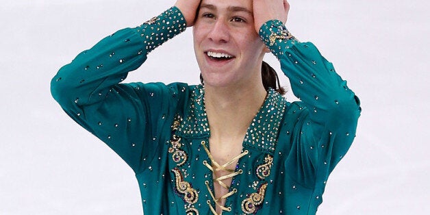 BOSTON, MA - JANUARY 12: Jason Brown competes in the free skate program during the 2014 Prudential U.S. Figure Skating Championships at TD Garden on January 12, 2014 in Boston, Massachusetts. (Photo by Jared Wickerham/Getty Images)