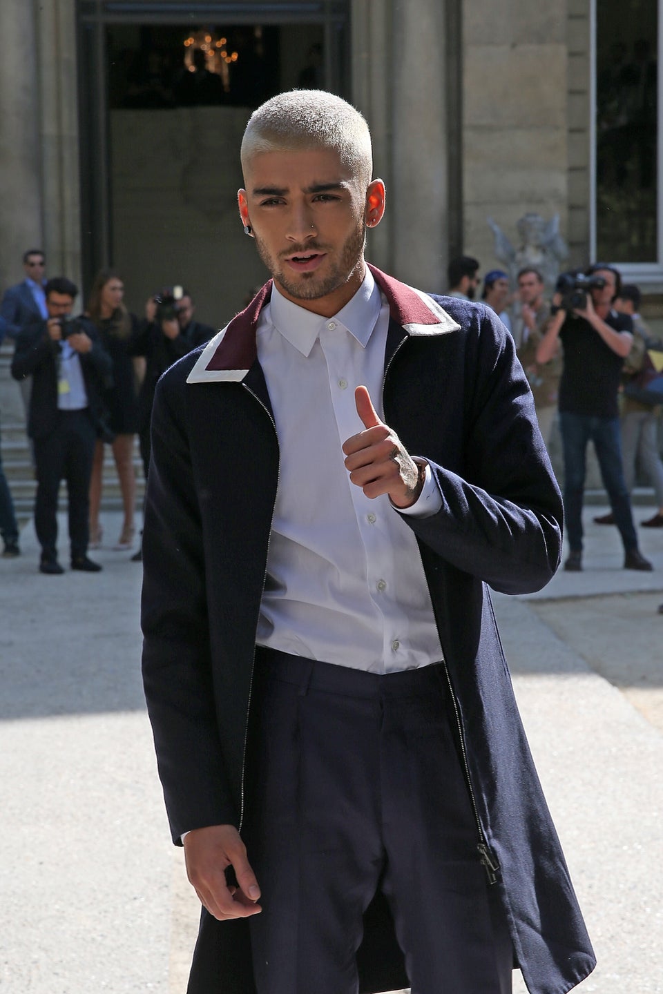 Zayn Malik Attends Valentino Fashion Show