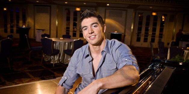 CHICAGO, IL - AUGUST 09: Steve Grand at Hilton Chicago to kick off North Halsted Market Days. The event was sponsored by Hilton Hotels & Resorts to raise funds for LGBT Youth Programs on August 9, 2013 in Chicago, Illinois. (Photo by Timothy Hiatt/Getty Images for Hilton Hotels & Resorts)