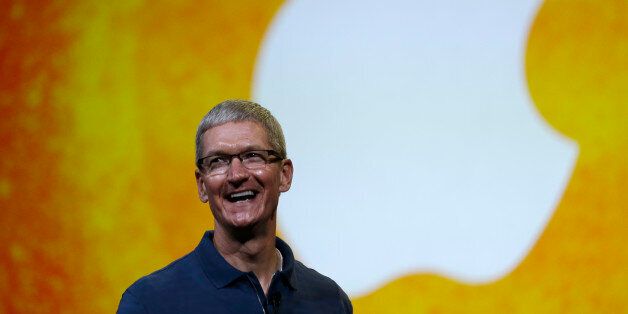 Apple CEO Tim Cook speaks during an event to announce new products in San Jose, Calif., Tuesday, Oct. 23, 2012. (AP Photo/Marcio Jose Sanchez)