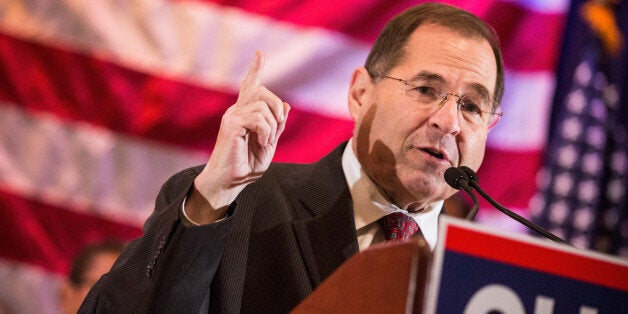 NEW YORK, NY - OCTOBER 30: U.S. Representative Jerry Nadler (D-NY) speaks at an event to support the reelection of New York state Governor Andrew Cuomo on October 30, 2014 in New York City. Citizens go to the polls next Tuesday, November 4. (Photo by Andrew Burton/Getty Images)