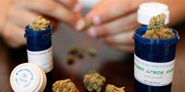 Medical marijuana is displayed in Los Angeles, California, U.S. August 6, 2007. REUTERS/Mario Anzuoni/File Photo