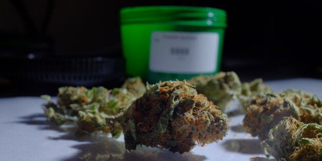 Marijuana (cannabis) is arranged for a photograph inside the Evergreen Apothecary in Denver, Colorado, U.S., on Thursday, Jan. 9, 2014. Colorado has just legalized the commercial production, sale, and recreational use of marijuana, while Washington State will begin its own pot liberalization initiative at the end of February. On Jan. 8, New York Governor Andrew Cuomo said his state would join 20 others and the District of Columbia in allowing the drug for medical purposes. Photographer: Matthew Staver/Bloomberg via Getty Images