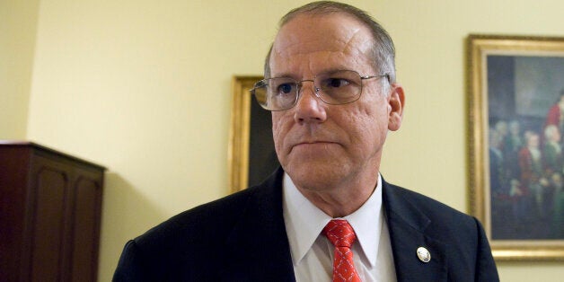 UNITED STATES - AUGUST 19: Virginia Senator Frank M. Ruff, (R) during an interview in the State Capitol in Richmond Virginia, August 19, 2009. (Photo By Douglas Graham/Roll Call/Getty Images)