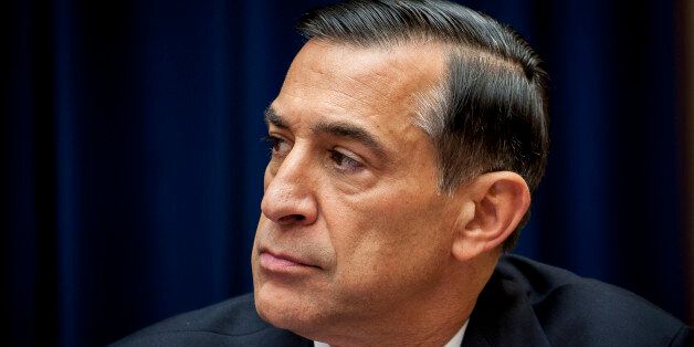 Representative Darrell Issa, a Republican from California, chairs a House Oversight and Government Reform Committee hearing in Washington, D.C., U.S., on Wednesday, Nov. 13, 2013. Republican lawmakers criticized potential security flaws in the U.S. health exchanges as Obama administration officials said they have made protecting customer privacy a top priority in their efforts to fix the website. Photographer: Pete Marovich/Bloomberg via Getty Images 