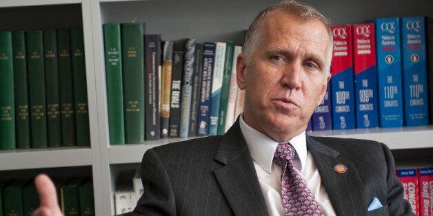 UNITED STATES - Sept 24: Thom Tillis (R) North Carolina during an interview at Roll Call in Washington, D.C. (Photo By Douglas Graham/CQ Roll Call)