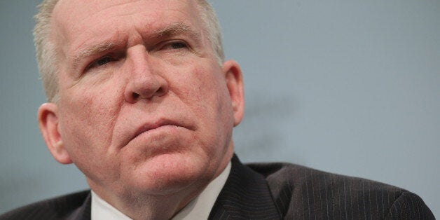 WASHINGTON, DC - MARCH 11: Central Intelligence Agency Director John Brennan takes questions from the audience after addressing the Council on Foreign Relations March 11, 2014 in Washington, DC. Brennan denied accusations by U.S. senators who claim the CIA conducted unauthorized searches of computers used by Senate Select Committee on Intelligence staff members in an effort to learn how the committee gained access to the agencyÃs own 2009 internal review of its detention and interrogation program, undermining Congressà oversight of the spy agency. (Photo by Chip Somodevilla/Getty Images)
