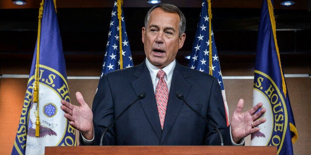 WASHINGTON, DC - DECEMBER 11:Speaker of the House John Boehner holds a press conference to address the pending resolution vote on December, 11, 2014 in Washington, DC.(Photo by Bill O'Leary/The Washington Post via Getty Images)