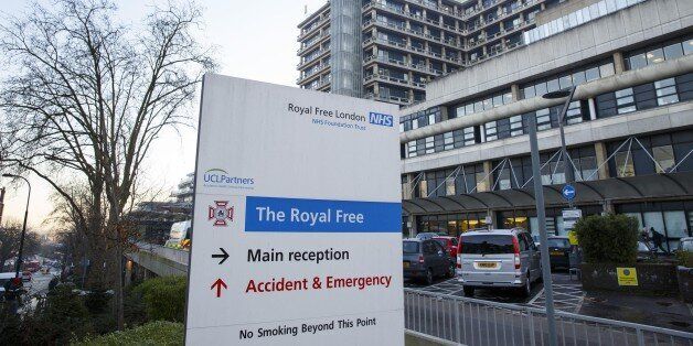 LONDON, UNITED KINGDOM - DECEMBER 30: A general view of The Royal Free hospital in north London on December 30, 2014, where the first Ebola patient to be treated in the UK after being airlifted from Glasgow. The woman, who arrived from Sierra Leone on Sunday night, was in isolation at Glasgow's Gartnavel Hospital. The patient, who is a volunteer British National Health Service nurse, was working for the Charity Save the Children at the Ebola Treatment Centre in Kerry Town, Sierra Leone. (Photo by Tolga Akmen/Anadolu Agency/Getty Images)