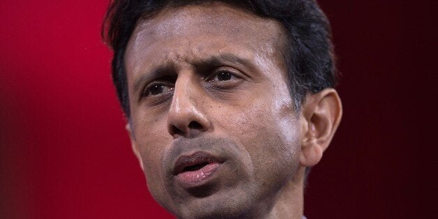 Louisiana Governor Bobby Jindal speaks at the annual Conservative Political Action Conference (CPAC) at National Harbor, Maryland, outside Washington, DC on February 26, 2015. AFP PHOTO/NICHOLAS KAMM (Photo credit should read NICHOLAS KAMM/AFP/Getty Images)