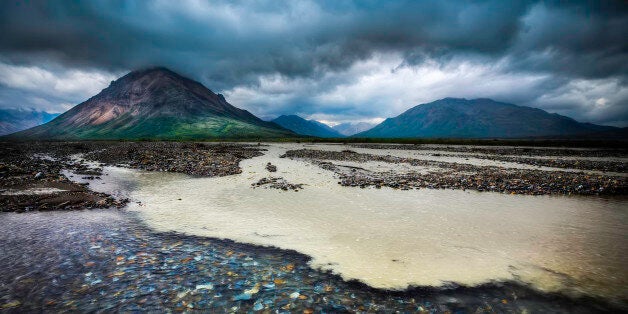 I came across this spot where fresh water was mixing with glacial runoff. I thought it was quite compelling. In retrospect, I wish I had left the shutter open longer to get smooth, blurred water. That might have been pretty cool looking. Who knows?!