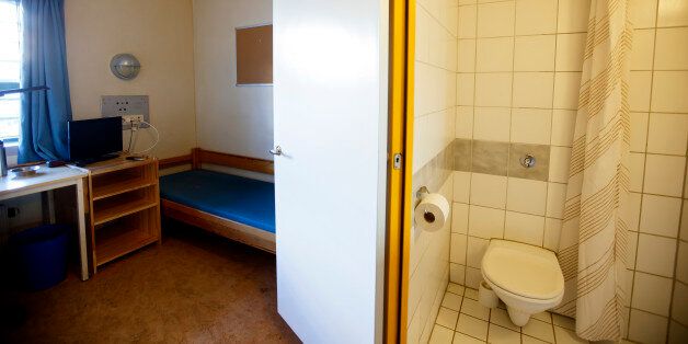 This picture taken on February, 12, 2016 shows the an interior at Skien prison, some 130 km south west of Oslo, where Norwegian mass killer Anders Behring Breivik has been serving his sentence since September 2013. The gym will be turned into a court room next month, when Norwegian mass killer Anders Behring Breivik goes to court to argue that his effective solitary confinement makes him a victim of cruel and inhuman treatment. / AFP / NTB scanpix / Poppe, Cornelius / Norway OUT (Photo credit should read POPPE, CORNELIUS/AFP/Getty Images)