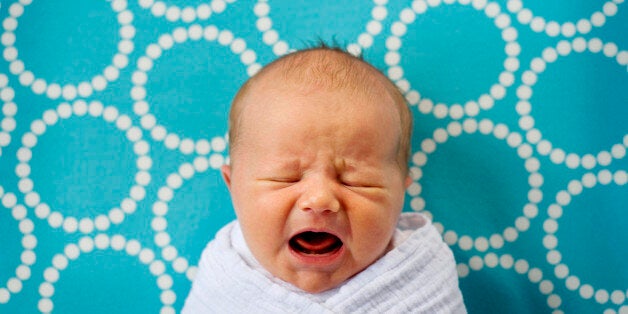 Newborn baby crying