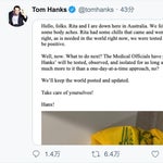 トム・ハンクスが新型コロナウイルスへの感染を公表。「陽性と診断されました」