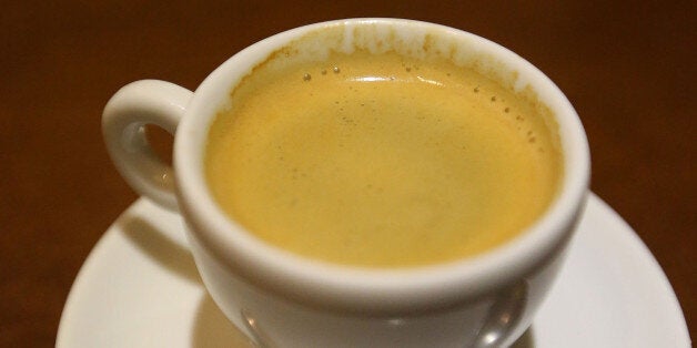 RIO DE JANEIRO, BRAZIL - AUGUST 28: A cup of coffee made from Brazilian Arabica coffee beans sits in a coffee shop on August 28, 2014 in Rio de Janeiro, Brazil. Arabica coffee prices have been surging this year following one of the worst droughts in decades for coffee makers in Brazil. Brazil produces more coffee than any other country. (Photo Illustration by Mario Tama/Getty Images)