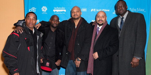 NEW YORK, NY - NOVEMBER 15: (L-R) Korey Wise, Antron McCray, Kevin Richardson, Raymond Santana, and Yusef Salaam attend the 2012 NYC Doc Festival Closing Night Screening Of 'The Central Park Five' at SVA Theater on November 15, 2012 in New York City. (Photo by D Dipasupil/Getty Images)